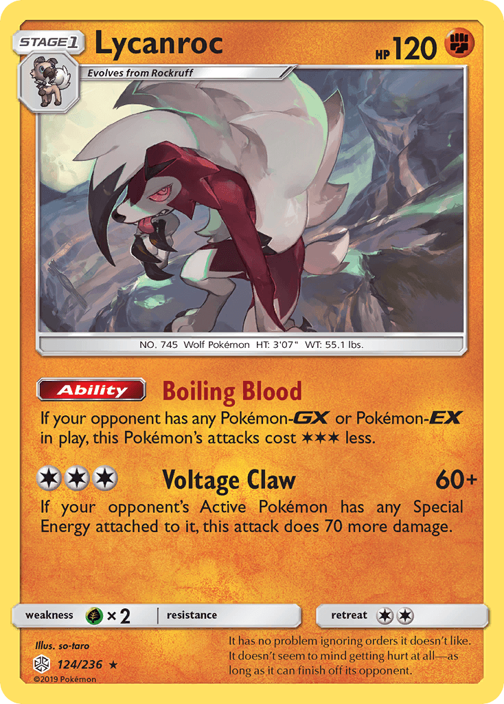 Lycanroc Cosmic Eclipse card