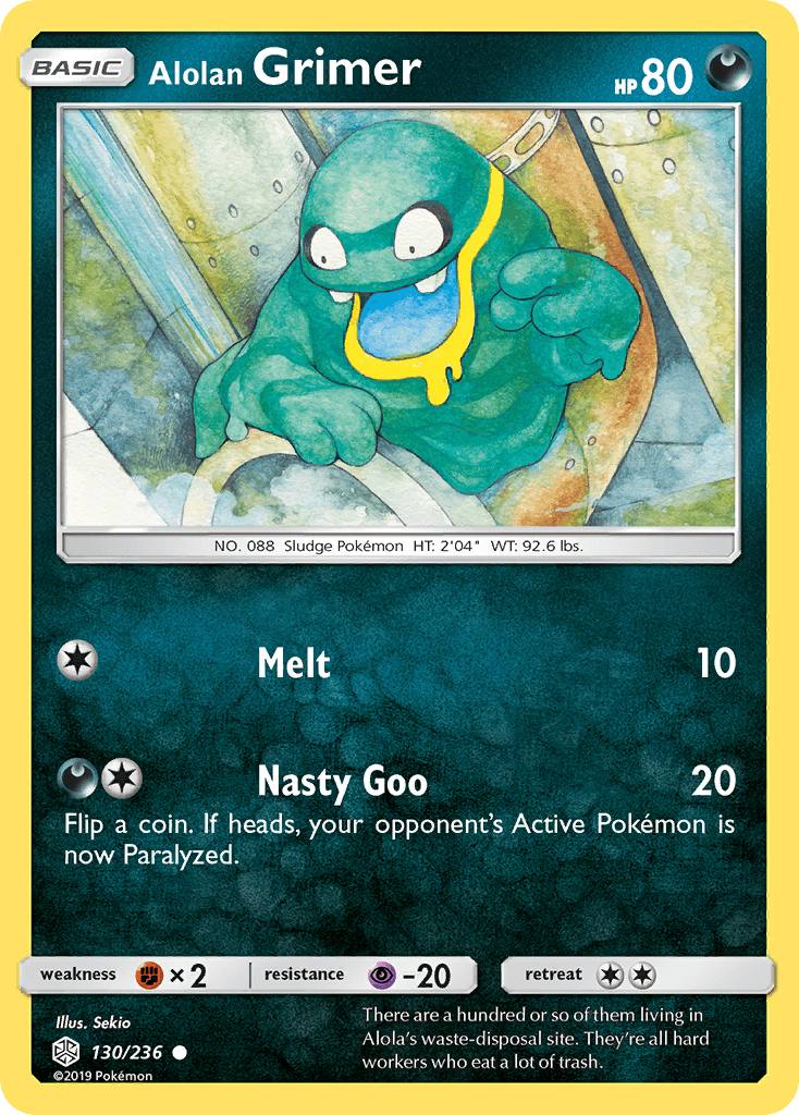 Alolan Grimer Cosmic Eclipse card