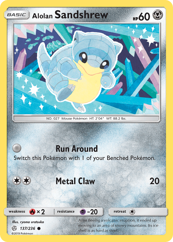 Alolan Sandshrew Cosmic Eclipse card