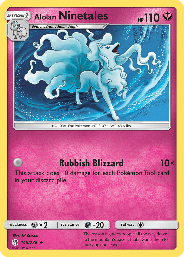 Alolan Ninetales Cosmic Eclipse card