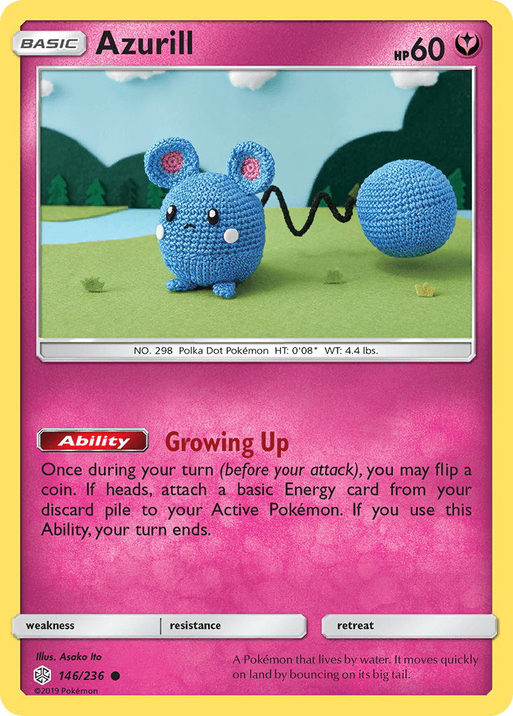 Azurill Cosmic Eclipse card