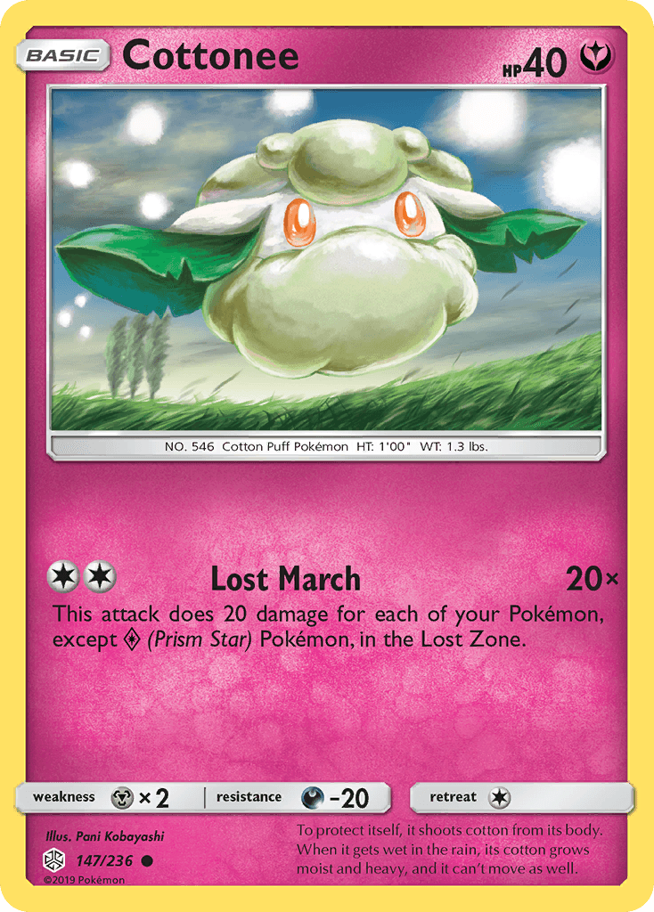 Cottonee Cosmic Eclipse card