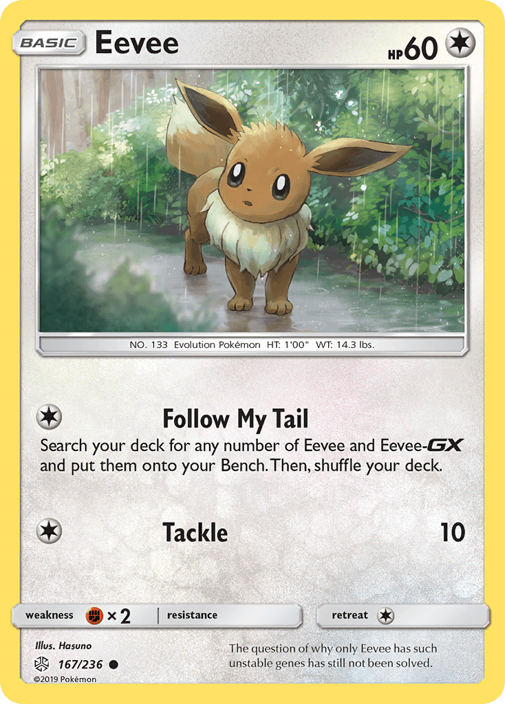 Eevee Cosmic Eclipse card