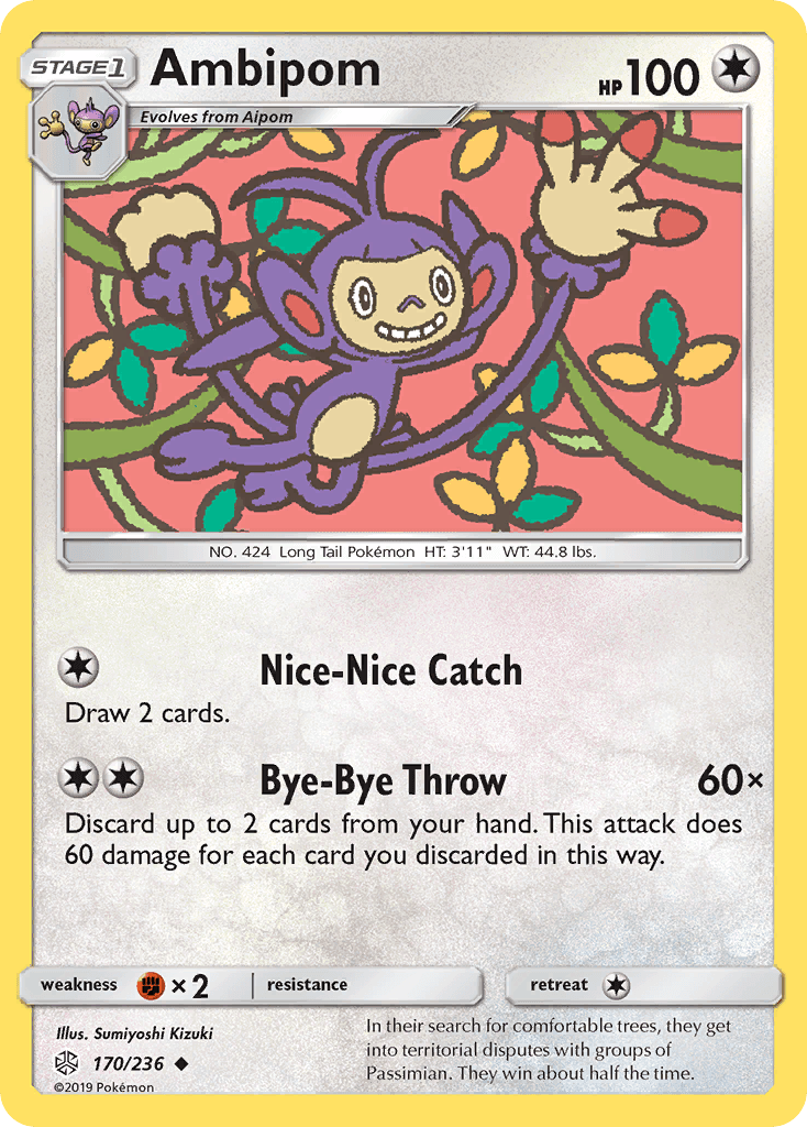 Ambipom Cosmic Eclipse card