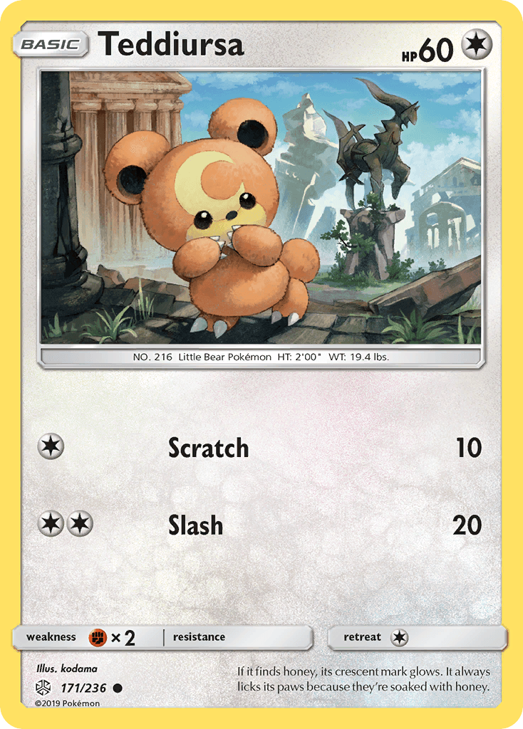 Teddiursa Cosmic Eclipse card