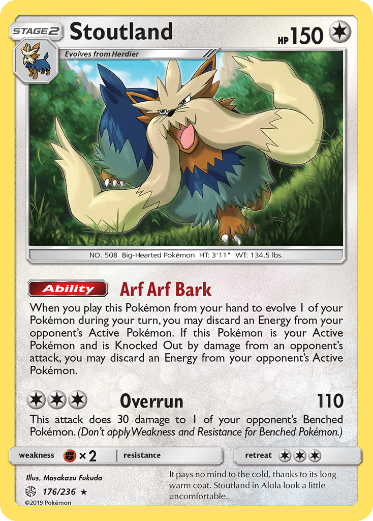 Stoutland Cosmic Eclipse card