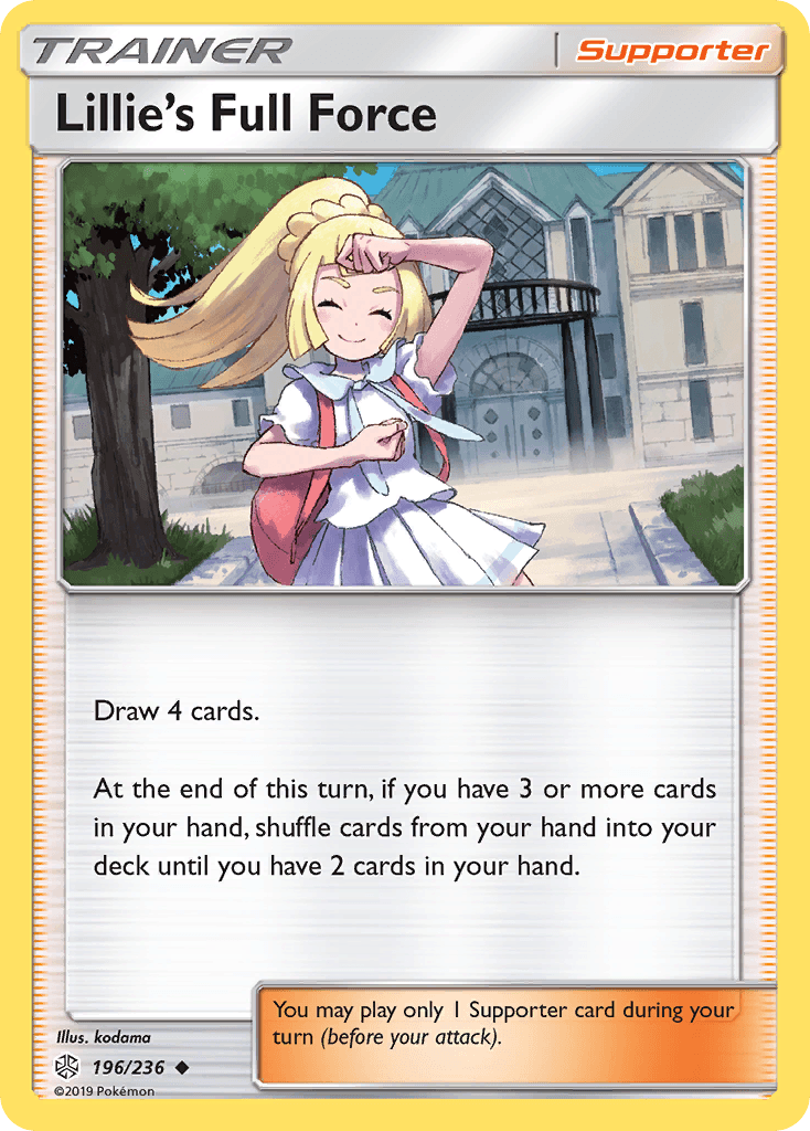 Lillie's Full Force Cosmic Eclipse card