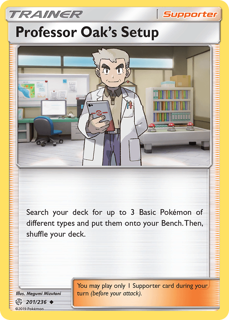 Professor Oak's Setup Cosmic Eclipse card