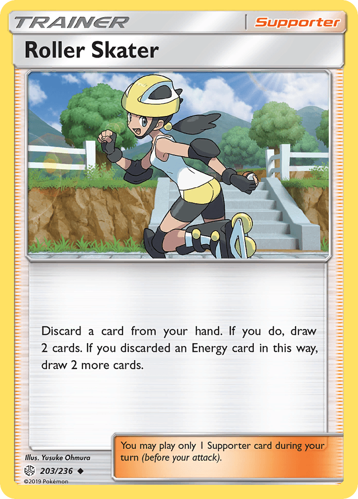 Roller Skater Cosmic Eclipse card