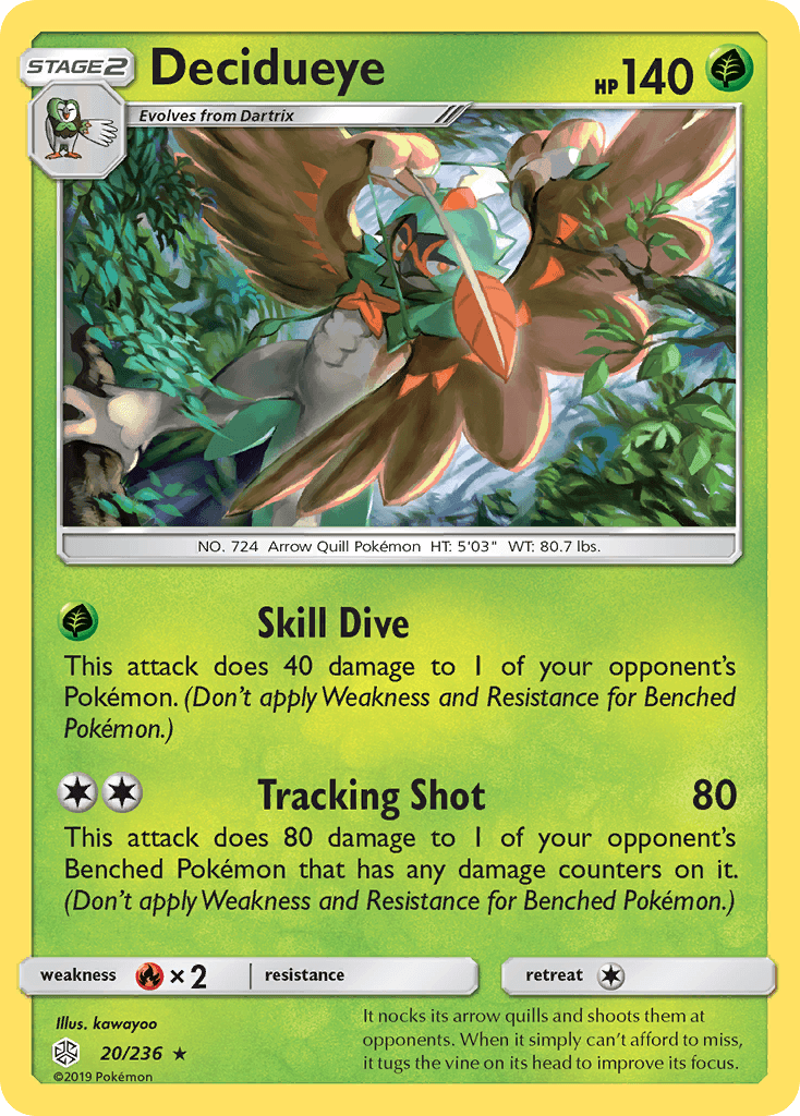 Decidueye Cosmic Eclipse card