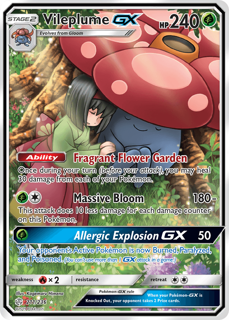 Vileplume-GX Cosmic Eclipse card