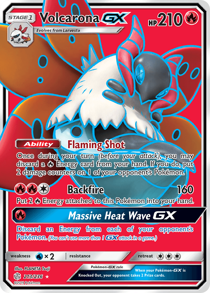 Volcarona-GX Cosmic Eclipse card