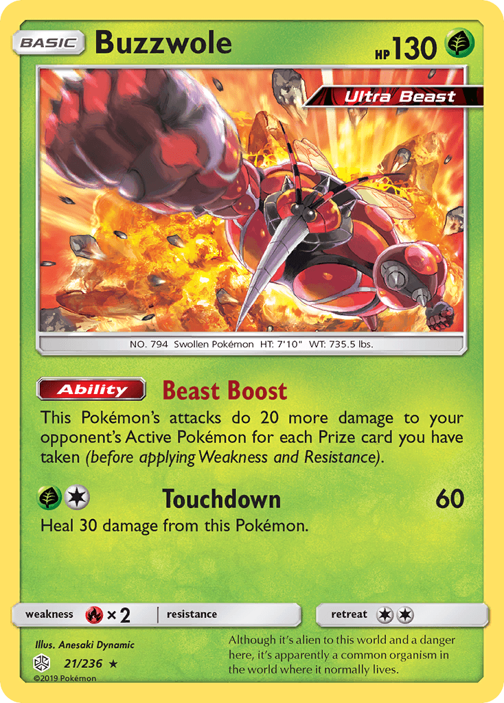 Buzzwole Cosmic Eclipse card