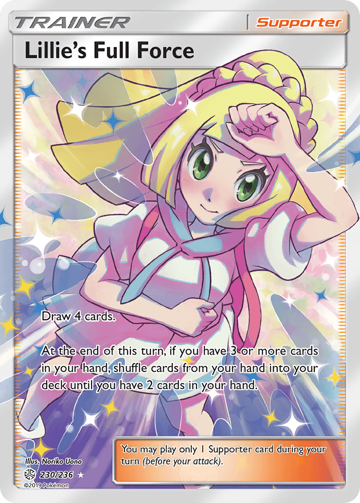 Lillie's Full Force Cosmic Eclipse card