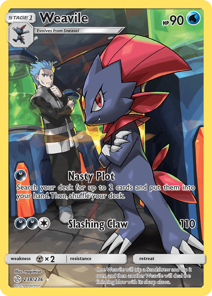 Weavile Cosmic Eclipse card