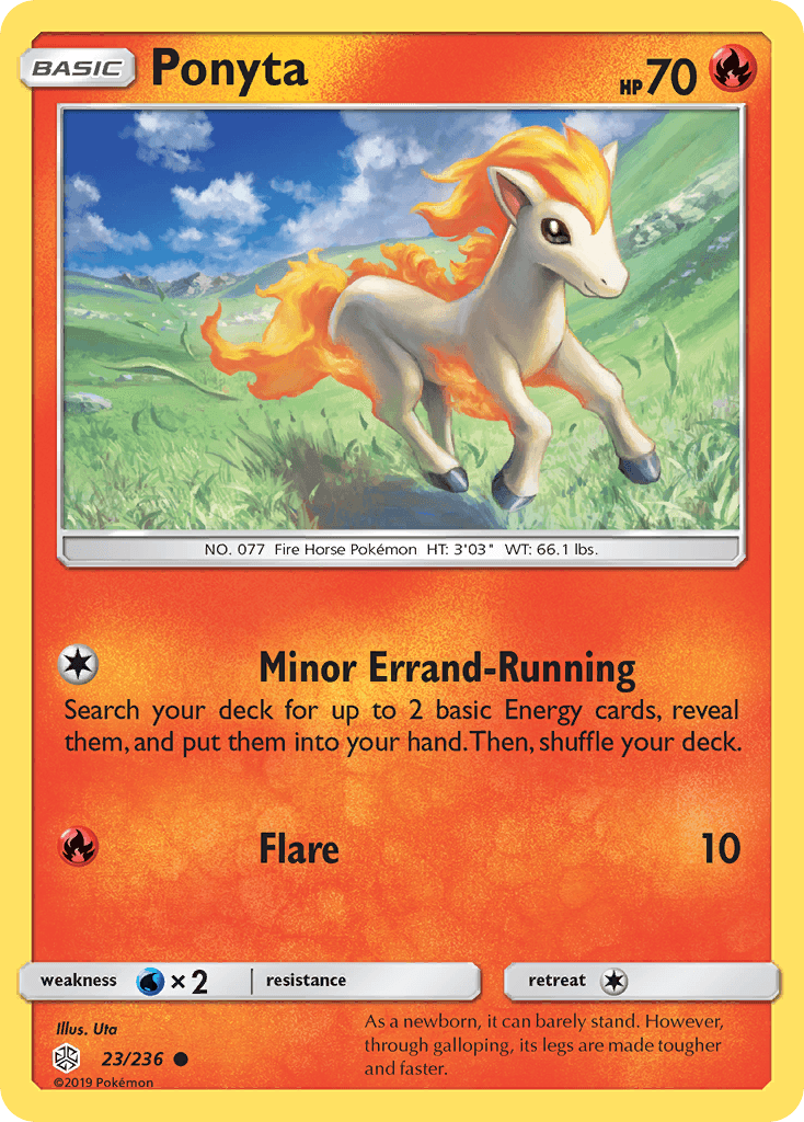Ponyta Cosmic Eclipse card