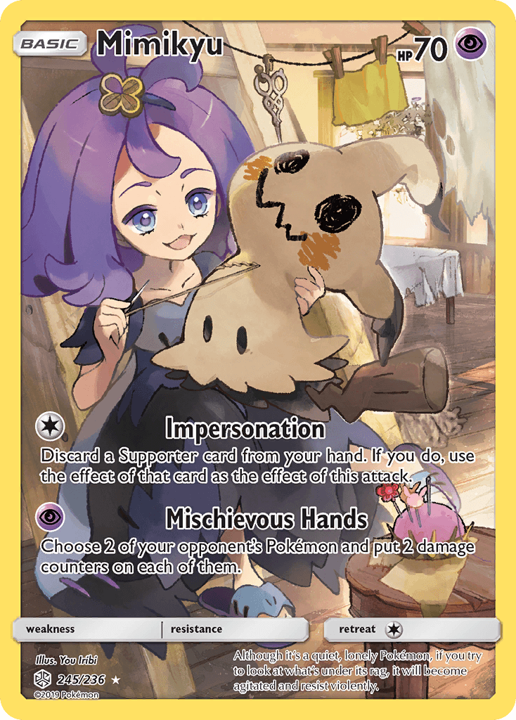 Mimikyu Cosmic Eclipse card