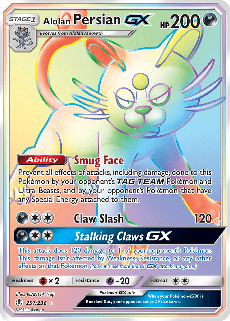 Alolan Persian-GX 寶可夢 card