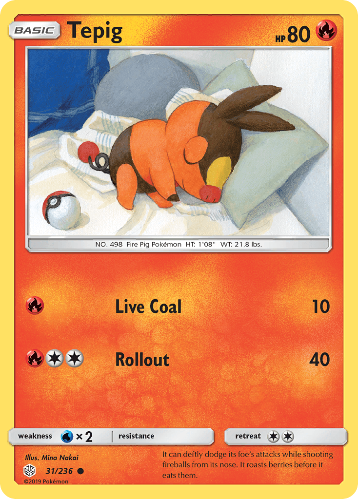 Tepig Cosmic Eclipse card