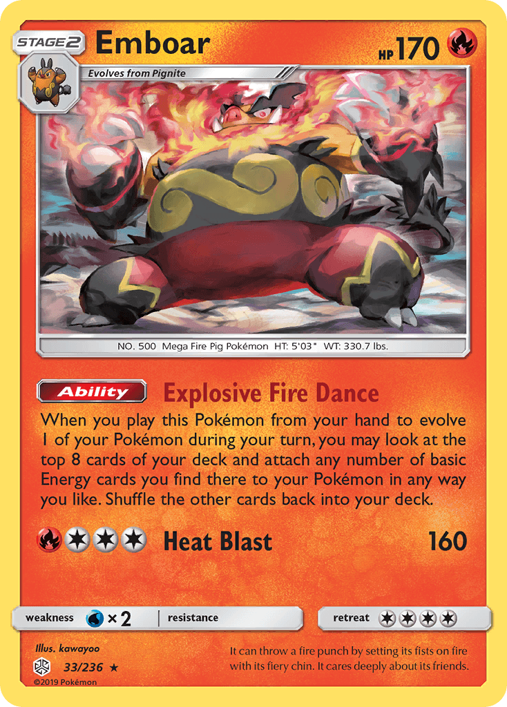 Emboar Cosmic Eclipse card