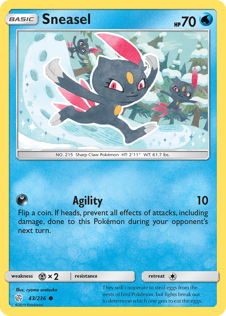 Sneasel Cosmic Eclipse card