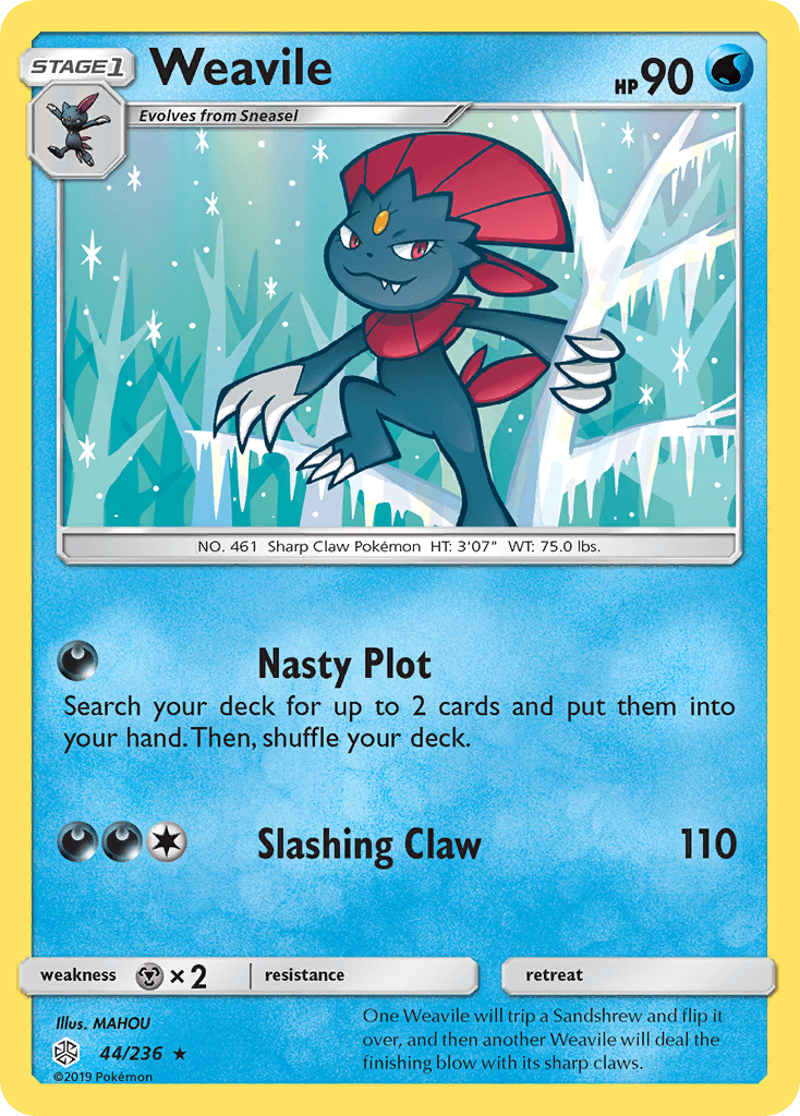 Weavile Cosmic Eclipse card