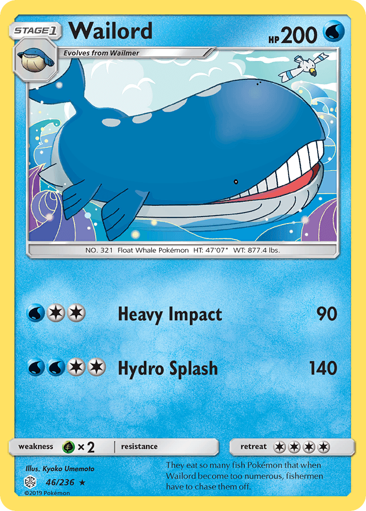 Wailord Cosmic Eclipse card
