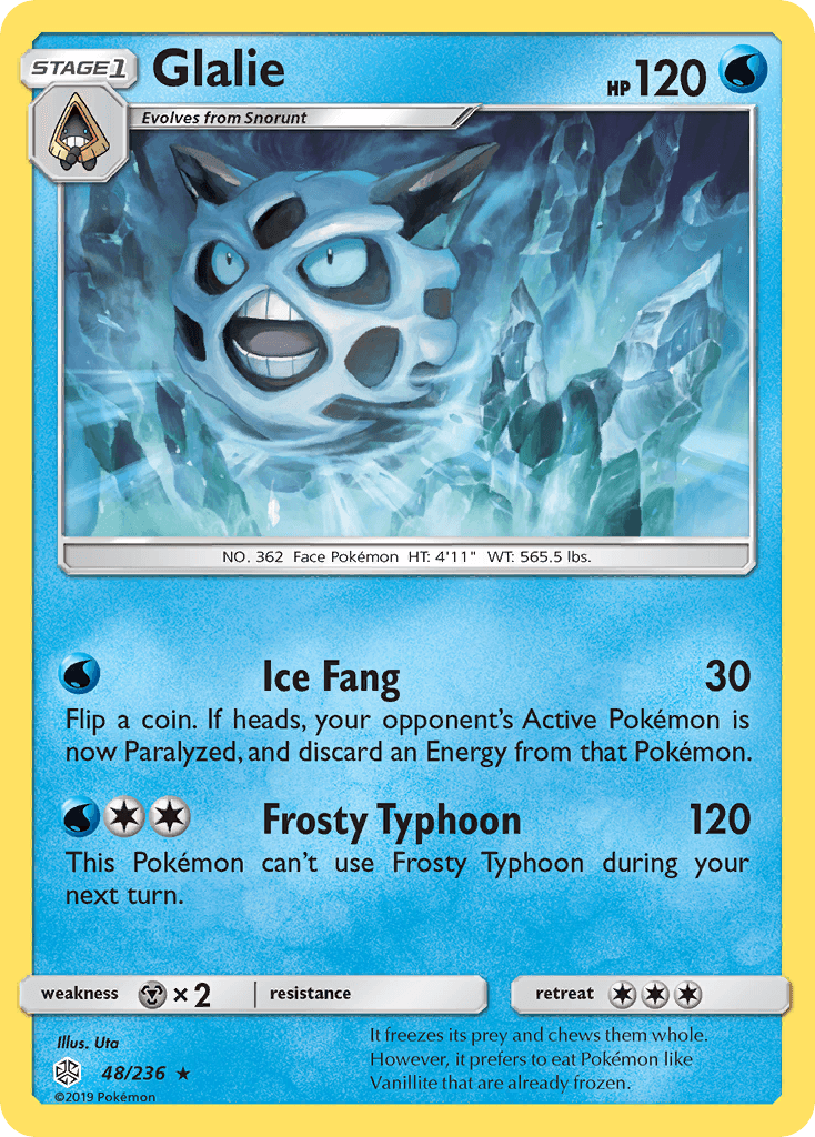 Glalie Cosmic Eclipse card