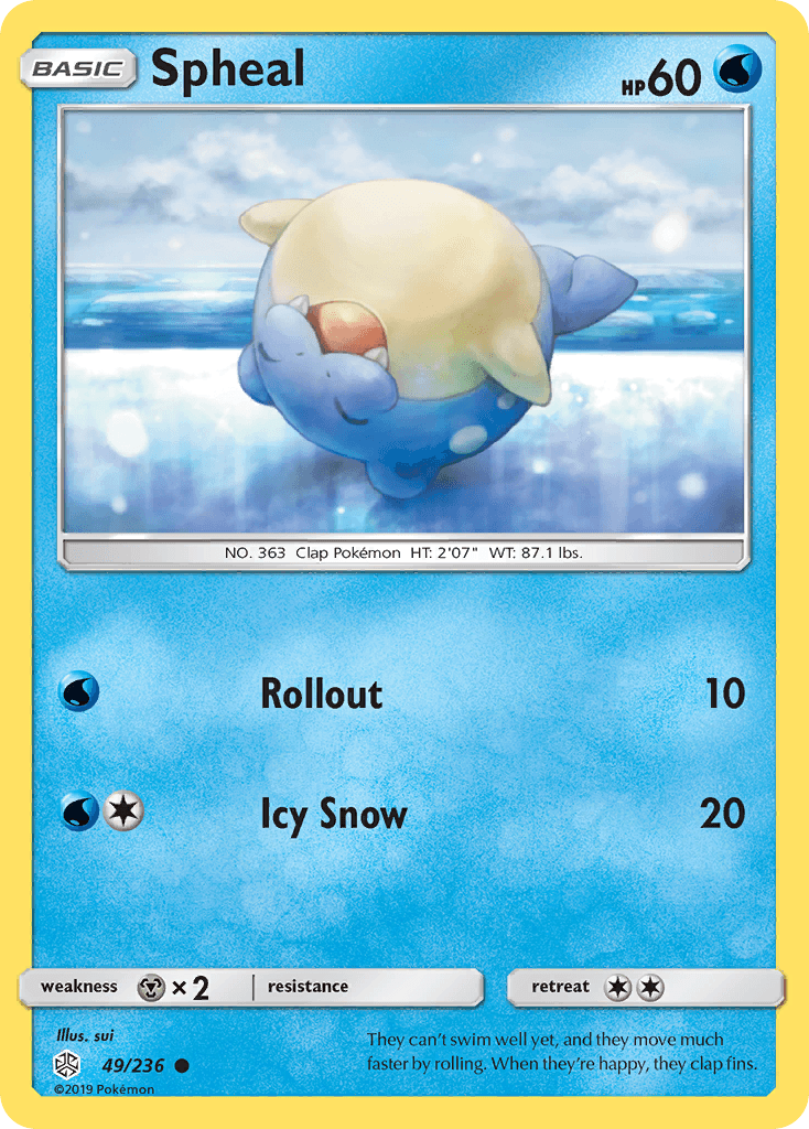 Spheal Cosmic Eclipse card