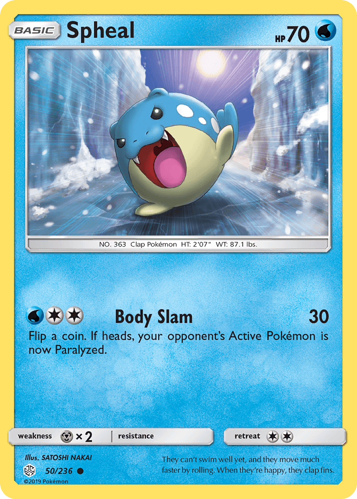 Spheal Cosmic Eclipse card