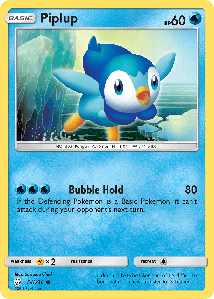 Piplup Cosmic Eclipse card