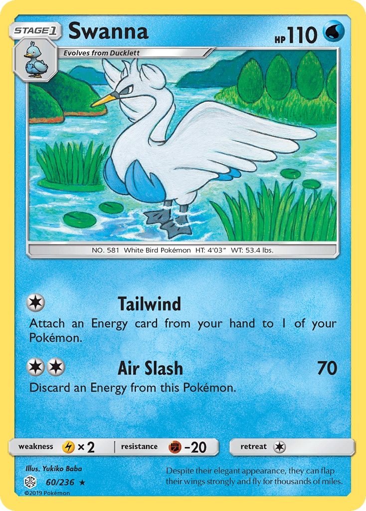 Swanna Cosmic Eclipse card