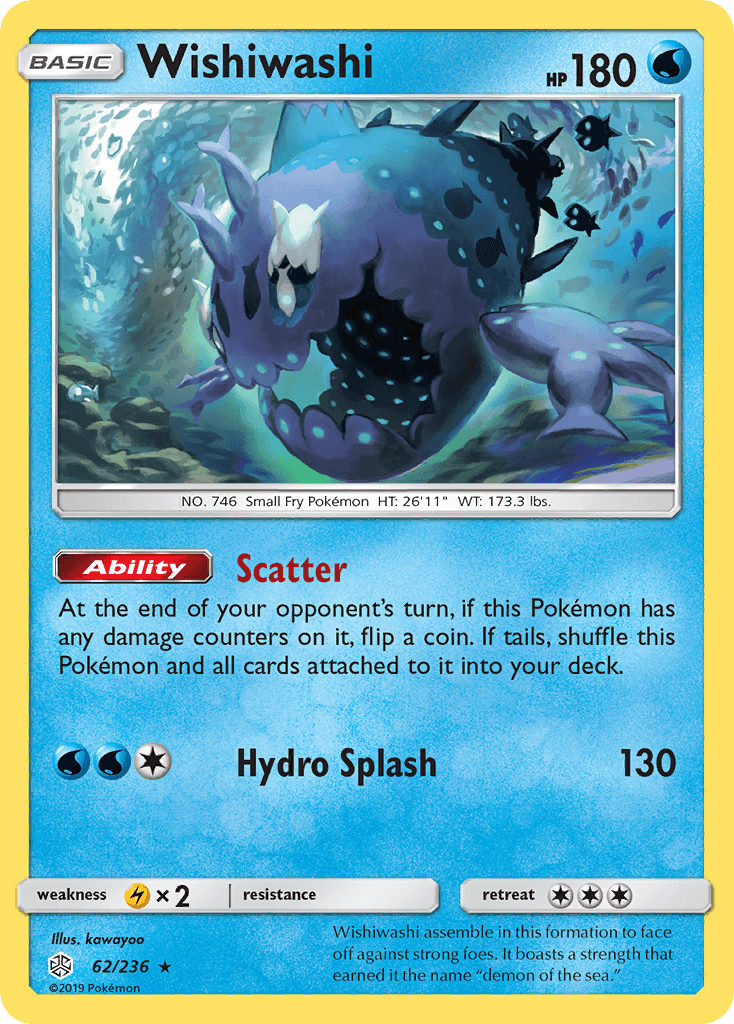 Wishiwashi Cosmic Eclipse card
