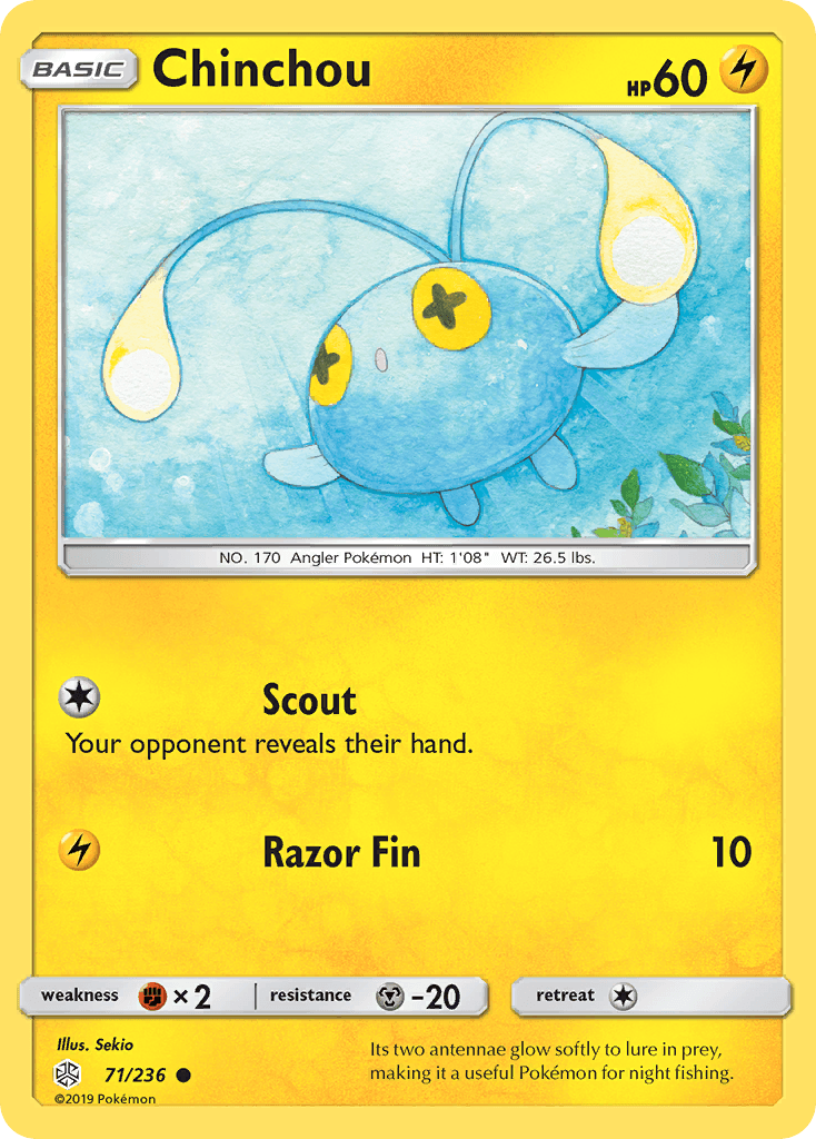 Chinchou Cosmic Eclipse card
