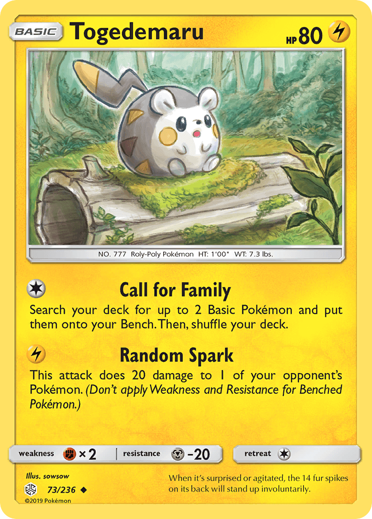Togedemaru Cosmic Eclipse card