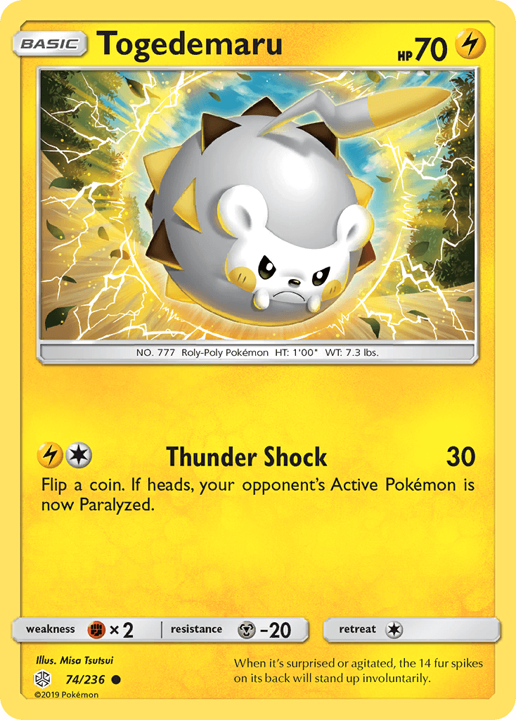 Togedemaru Cosmic Eclipse card