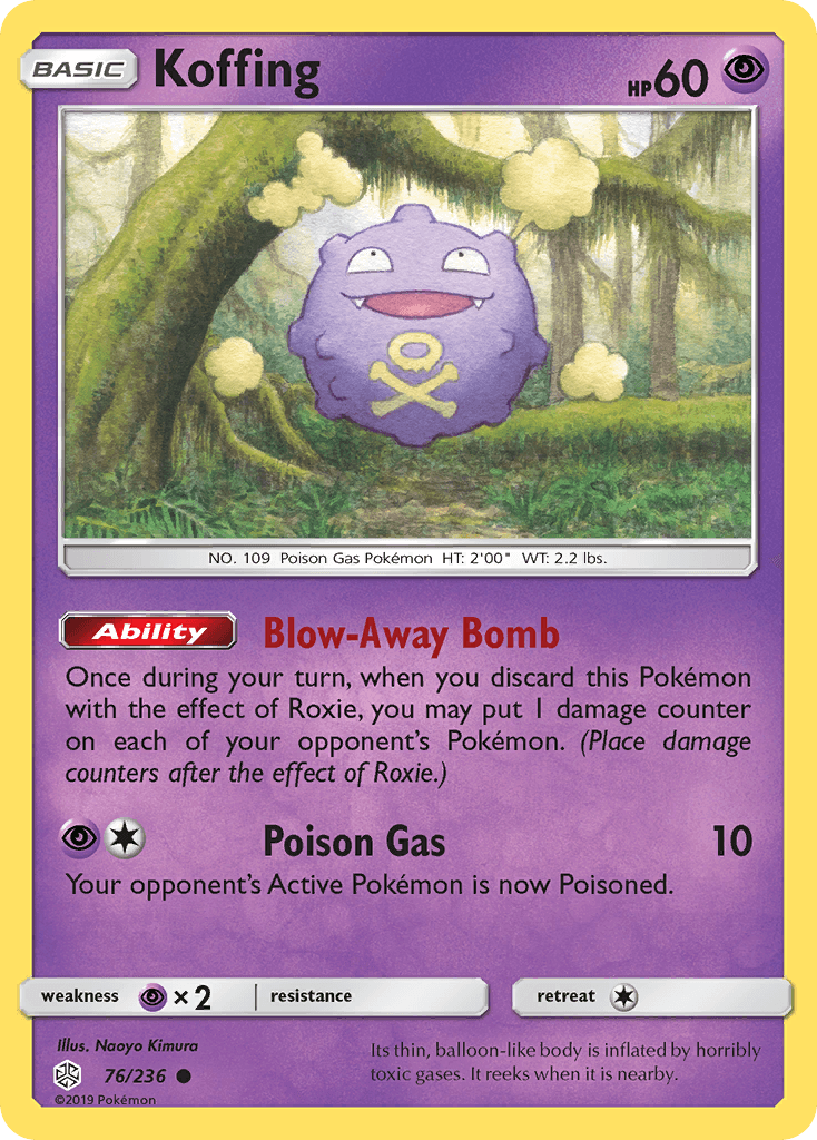 Koffing Cosmic Eclipse card