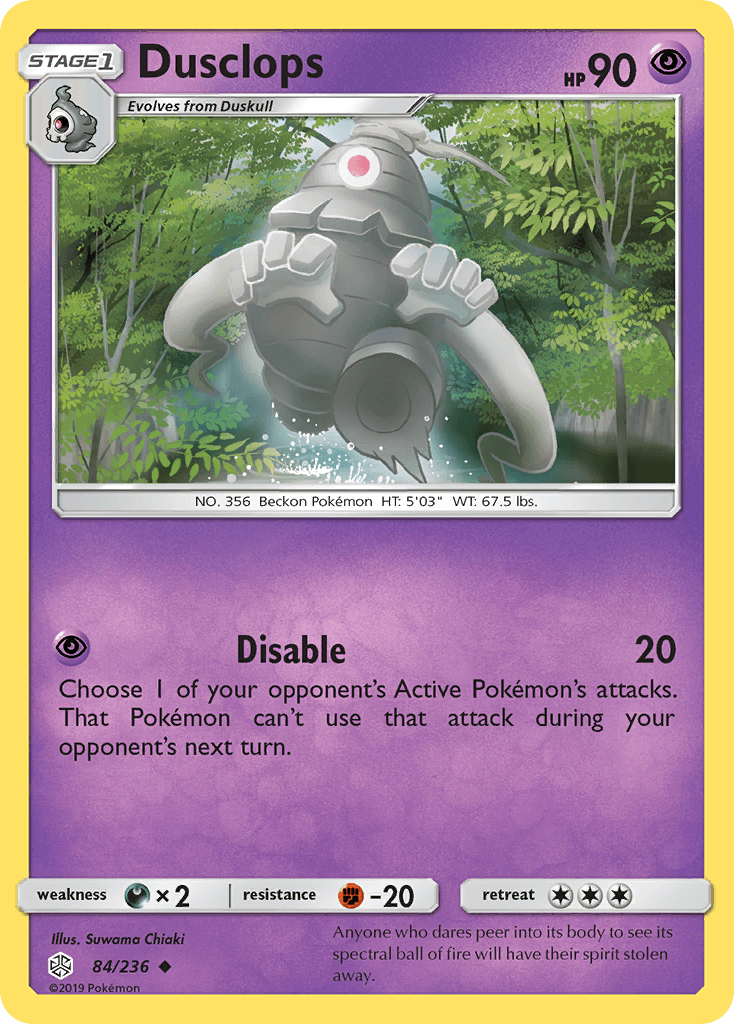 Dusclops Cosmic Eclipse card