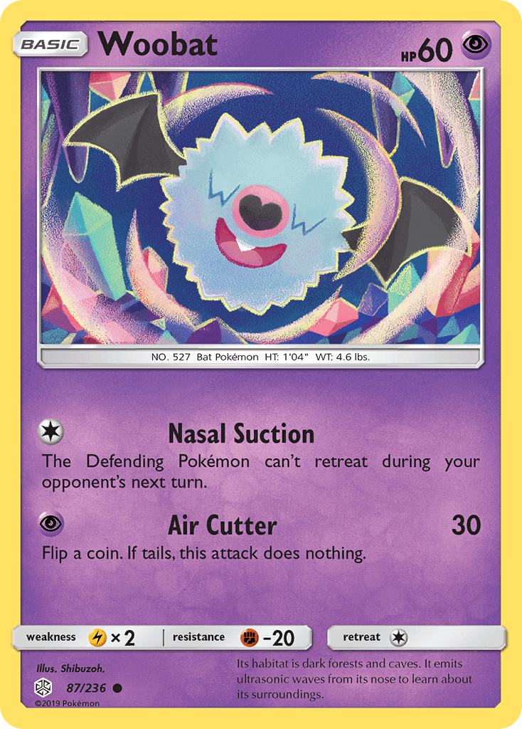 Woobat Cosmic Eclipse card