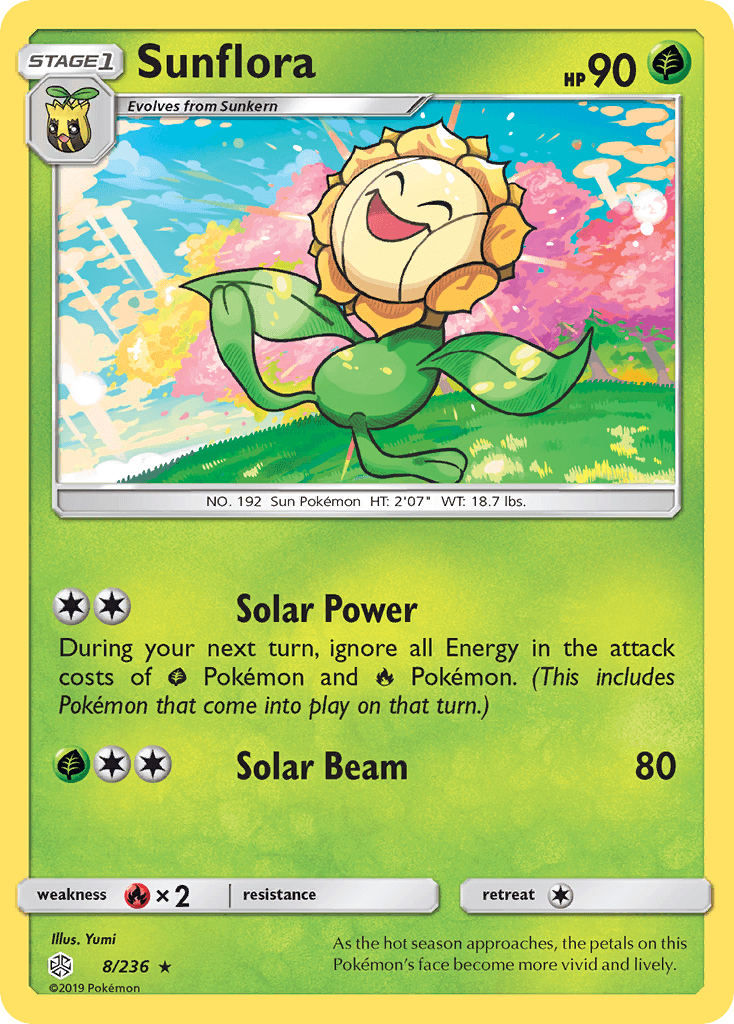 Sunflora 寶可夢 card