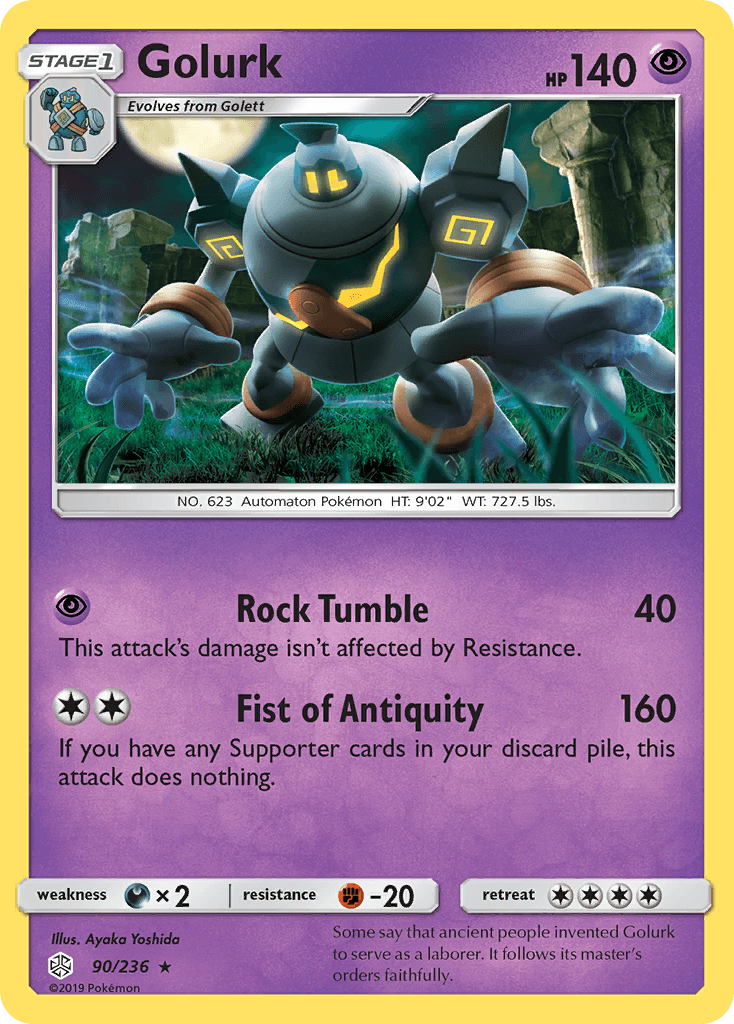 Golurk Cosmic Eclipse card