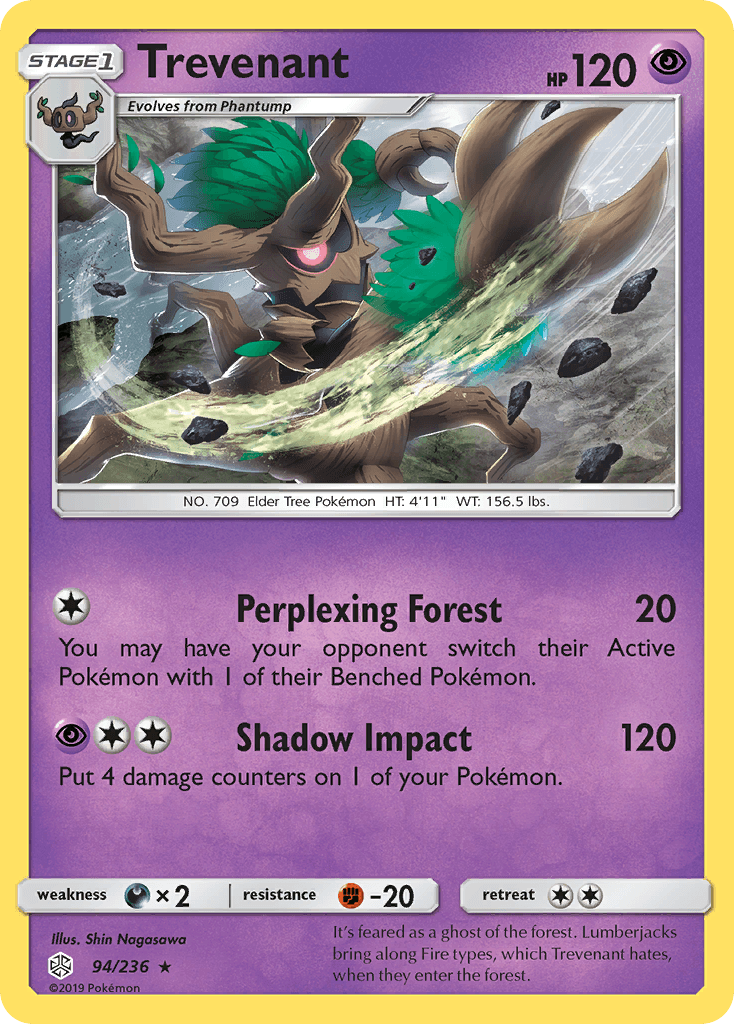Trevenant Cosmic Eclipse card