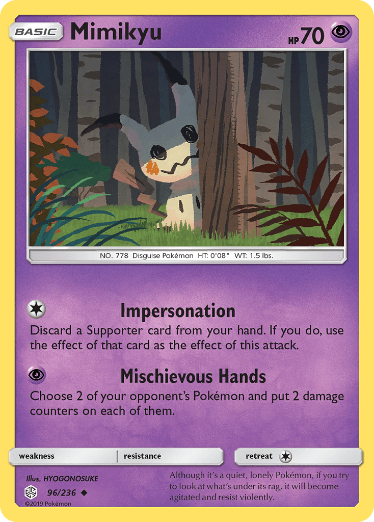 Mimikyu Cosmic Eclipse card