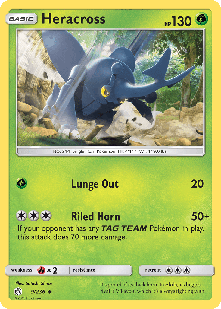 Heracross Cosmic Eclipse card