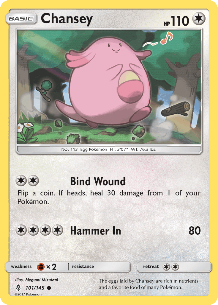 Chansey Guardians Rising card