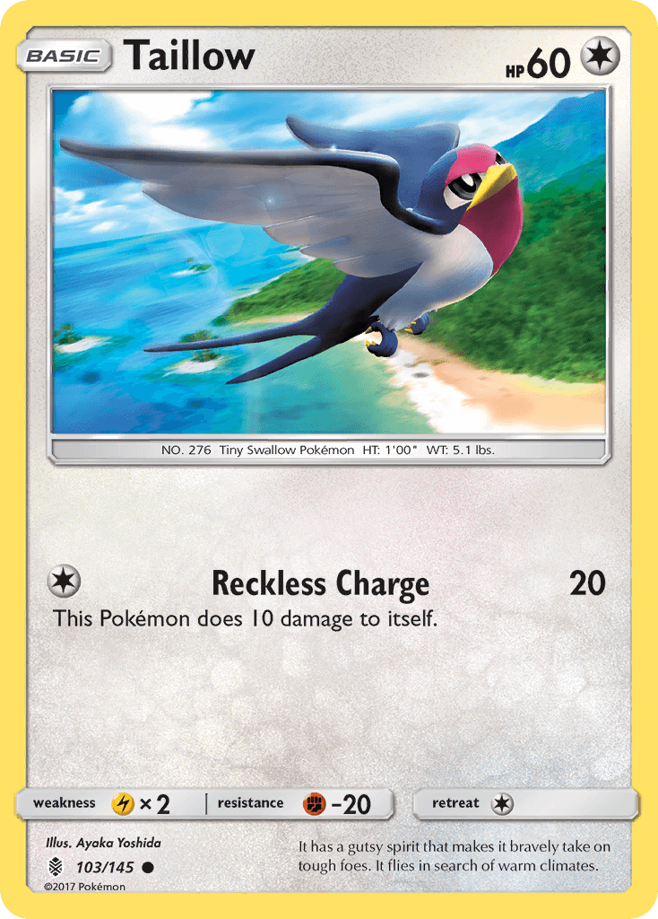 Taillow Guardians Rising card