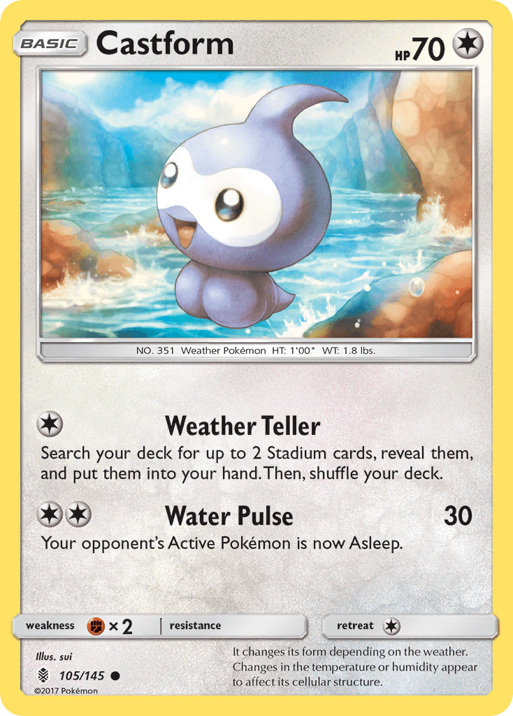 Castform Guardians Rising card