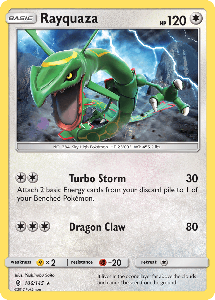 Rayquaza Guardians Rising card