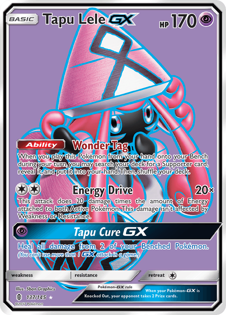 Tapu Lele-GX Guardians Rising card