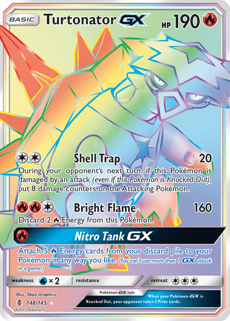 Turtonator-GX Guardians Rising card